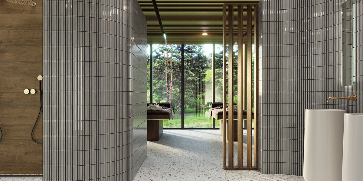 2x14,5 MOSAIQUE FAIENCE STRIPELA Gris