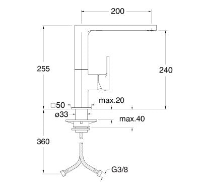 ROBINETTERIE CUISINE INFINITY CHROME