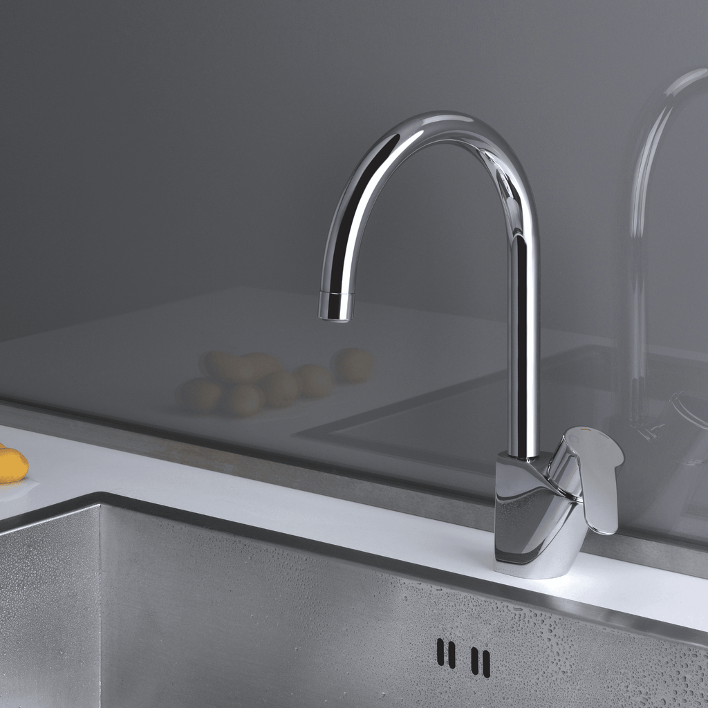 DAYLIGHT MITIGEUR EVIER MURAL BEC DESSOUS MOBILE CHROME