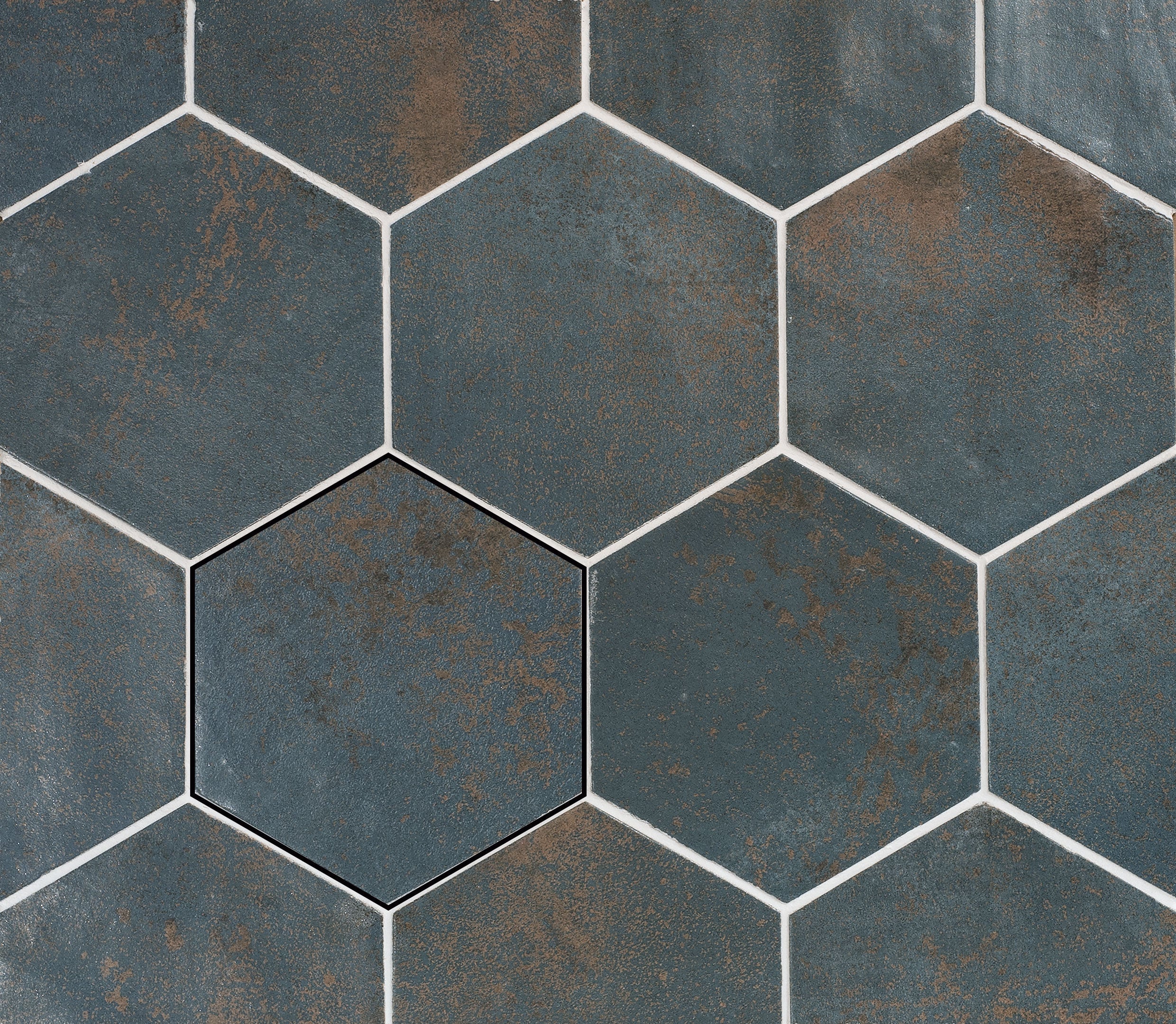 13,9X16 HEXA ATTRA BLEU