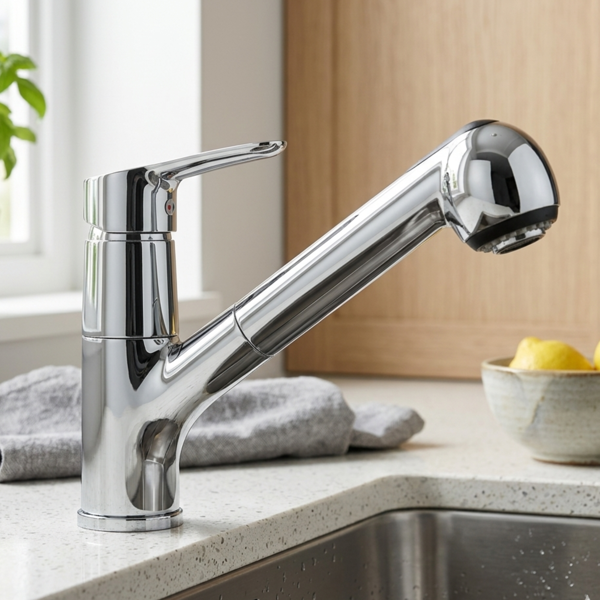 MITIGEUR CUISINE DAYLIGHT DOUCHETTE 2 JETS CHROME NF