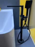 INFINITY MITIGEUR LAVABO HAUT + VIDAGE PUSH OPEN NOIR 