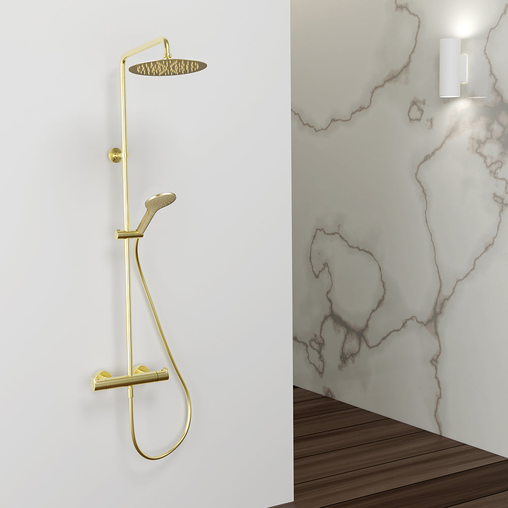 COLONNES DE DOUCHE INFINITY OR BROSSE