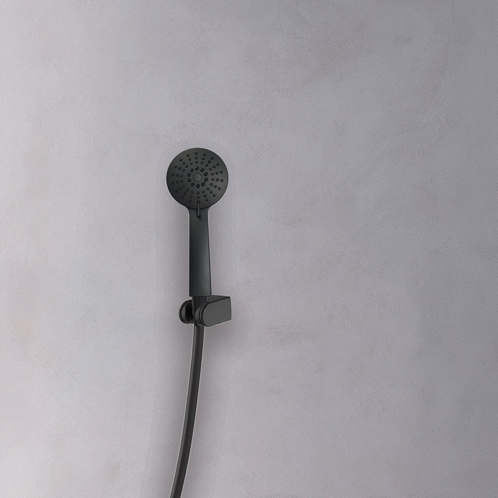 HYDRO KIT SUPPORT DOUCHETTE FLEXIBLE NOIR MAT