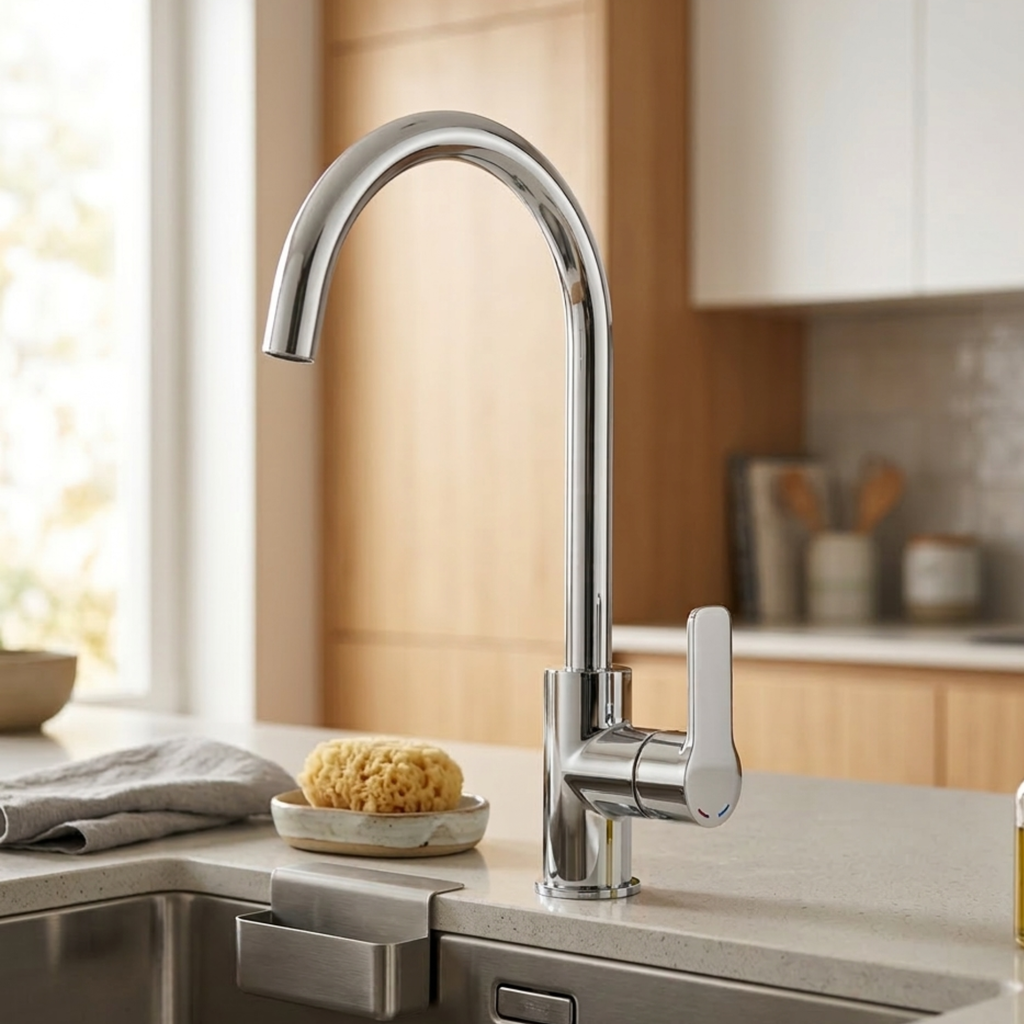 MITIGEUR CUISINE SELECT BEC HAUT CHROME