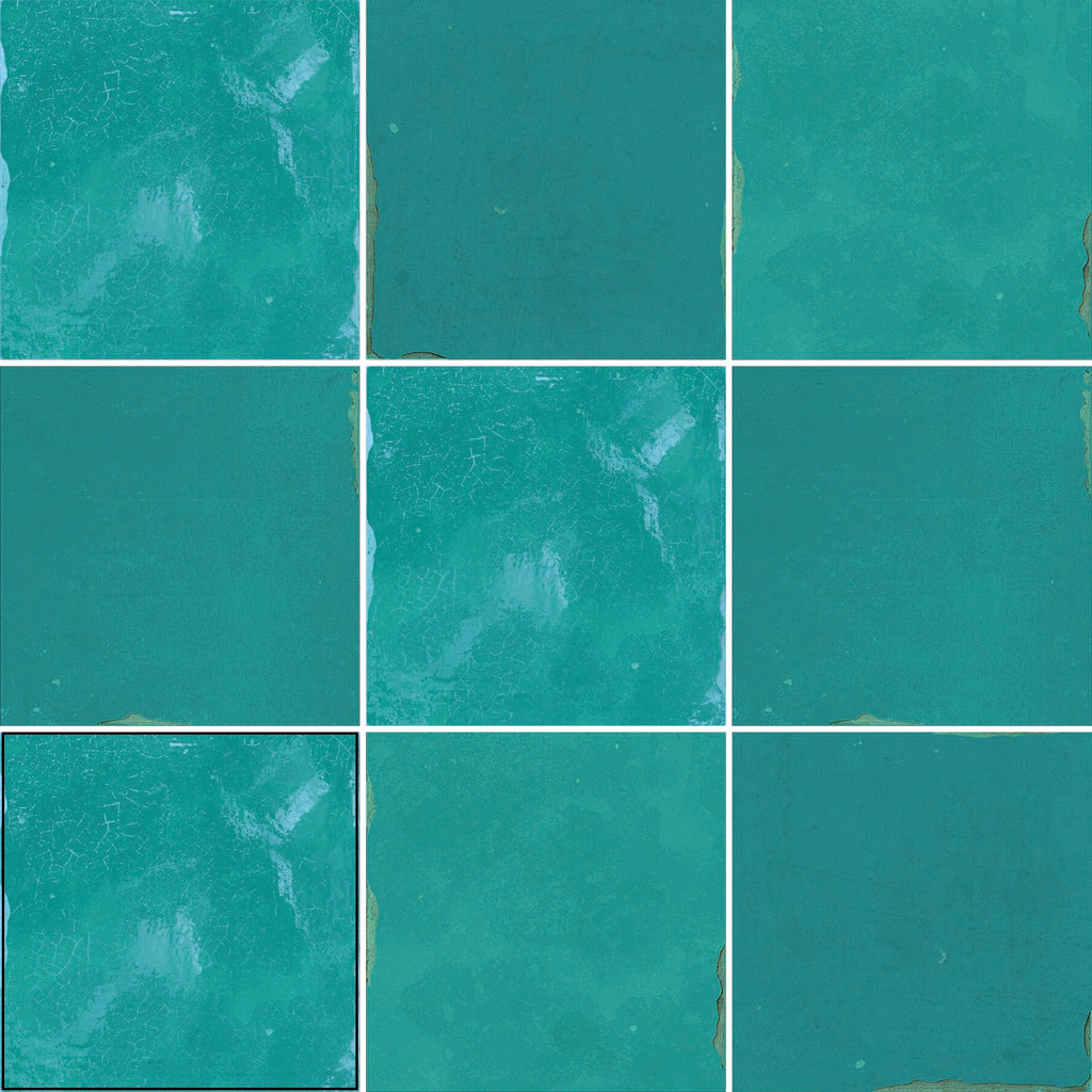 COLLECTION CARRELAGE ZELLIGE MEDINA TURQUOISE