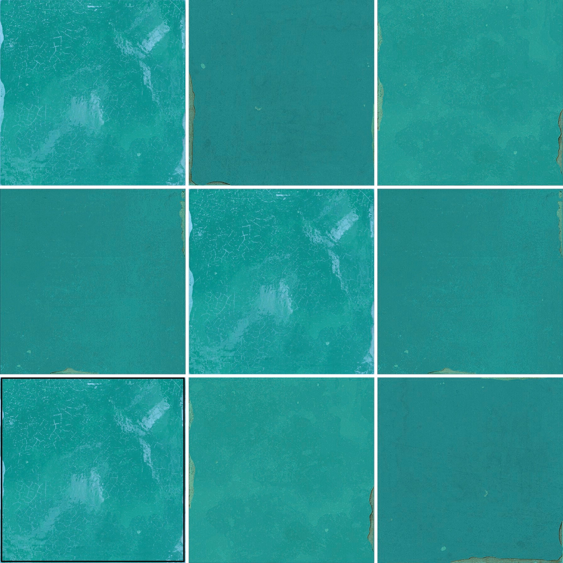 COLLECTION CARRELAGE ZELLIGE MEDINA TURQUOISE