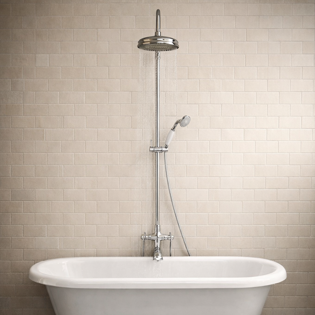 COLONNE BAIN DOUCHE HERITAGE CHROME