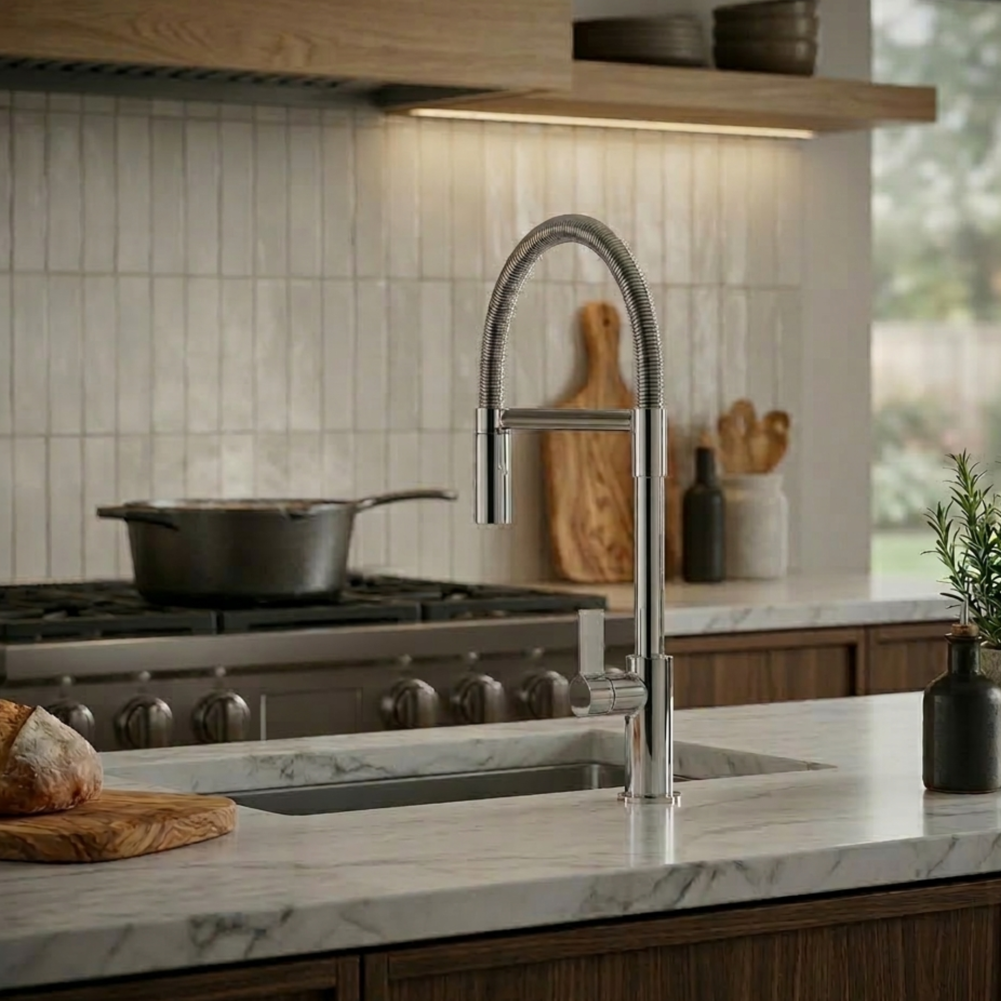 MITIGEUR CUISINE COOK DOUCHETTE 2 JETS CHROME