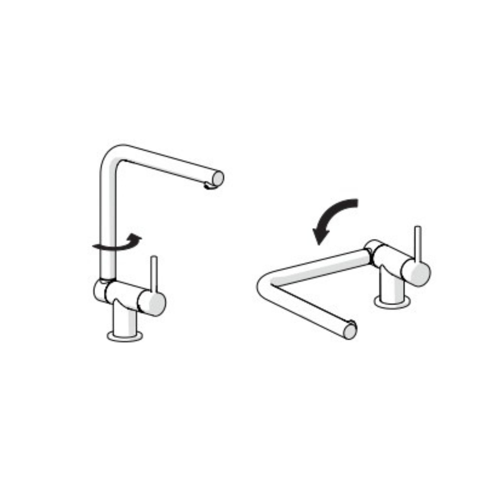 MITIGEUR CUISINE COOK CHROME BEC BASCULANT