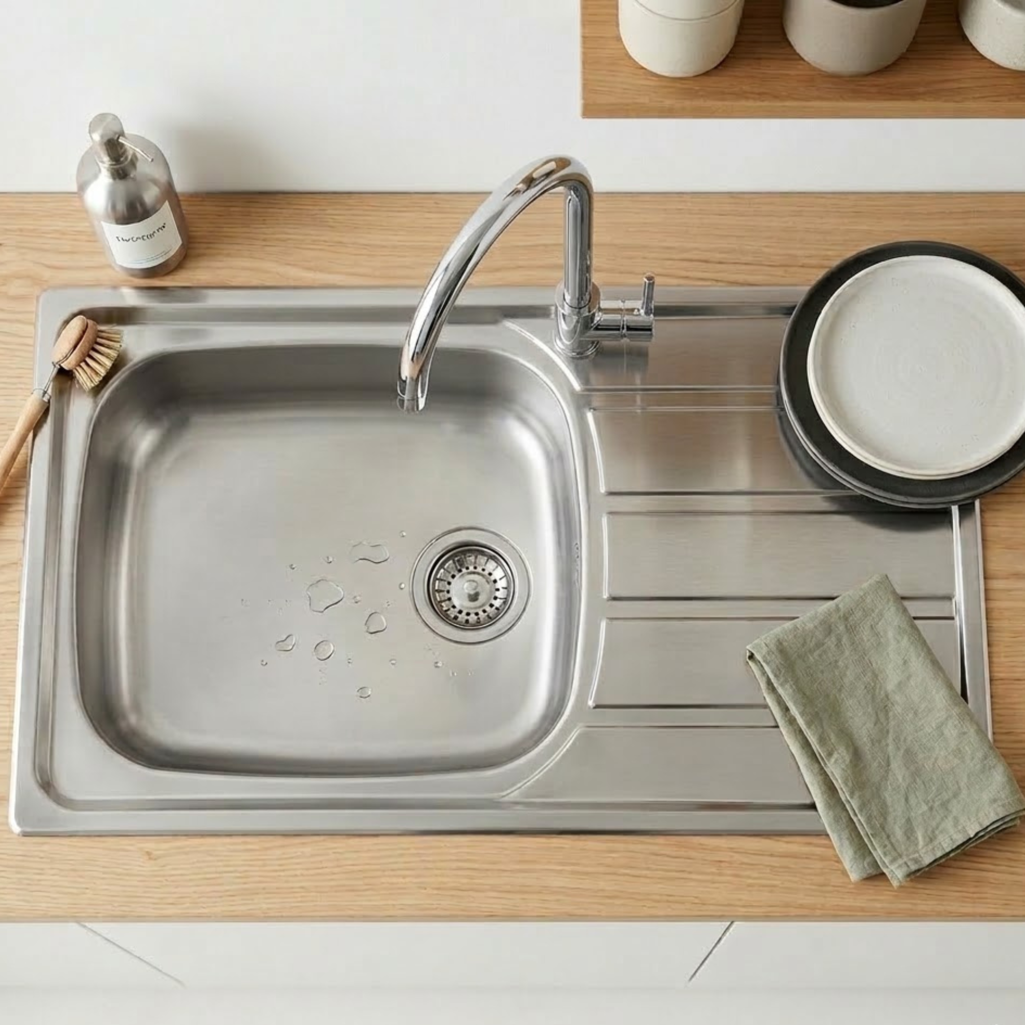 COLLECTION EVIER INOX LISSE MONTERA GRANDE CUVE