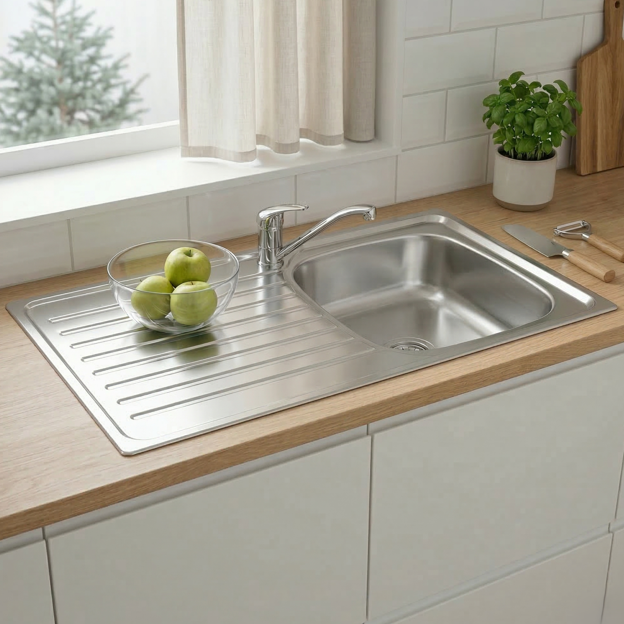 COLLECTION EVIER INOX LISSE SYROSIA