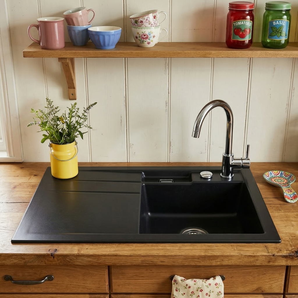 COLLECTION EVIER CERAMIQUE BELORA ANTHRACITE