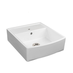 EVIER TIMBRE D'OFFICE CERAMIQUE WILLIAM 60CM BLANC