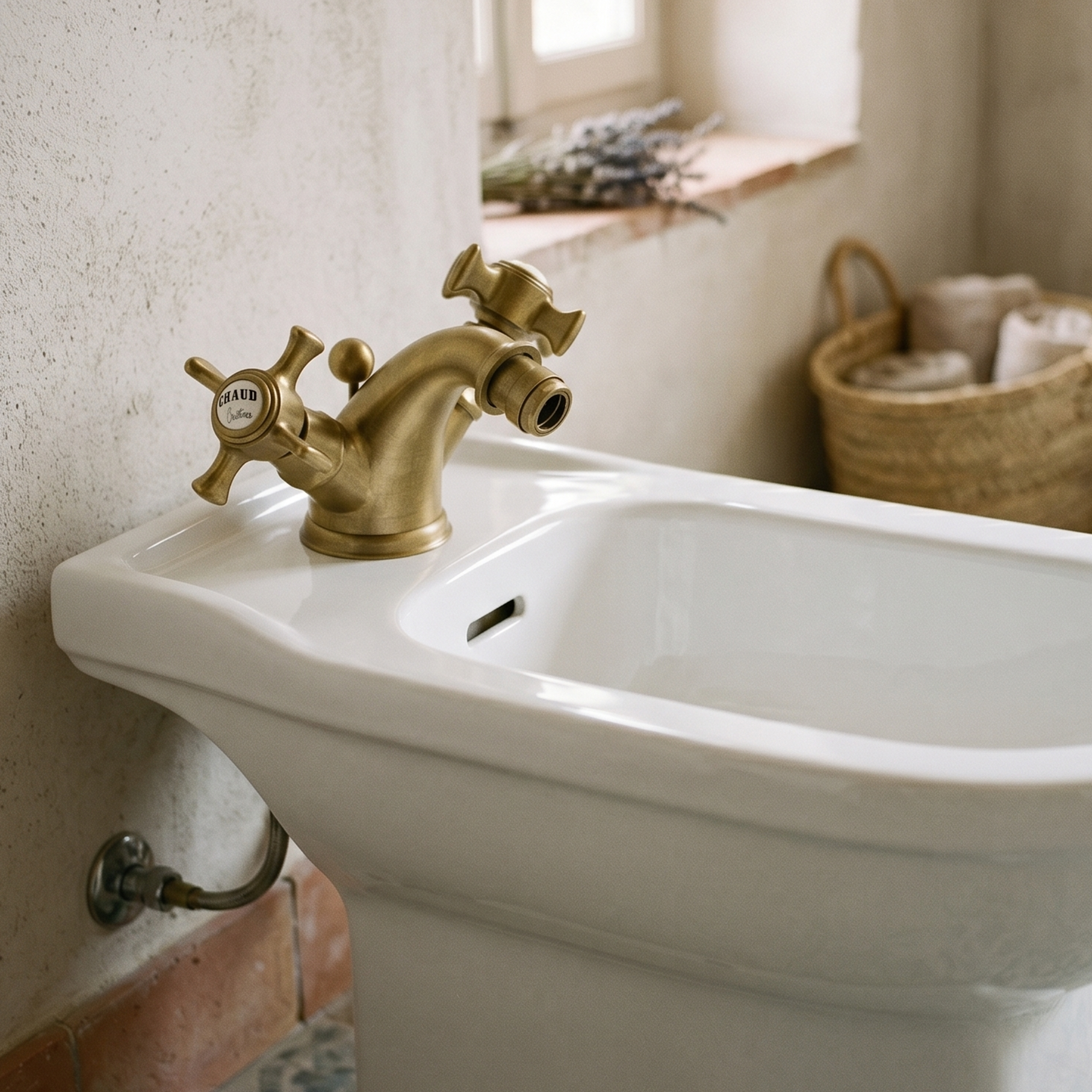 MELANGEUR BIDET HERITAGE VIEUX BRONZE