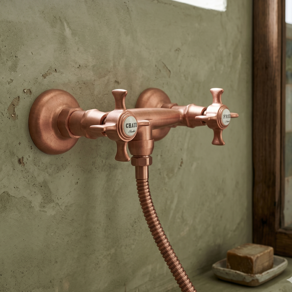 ROBINETS DOUCHE HERITAGE OR ROSE
