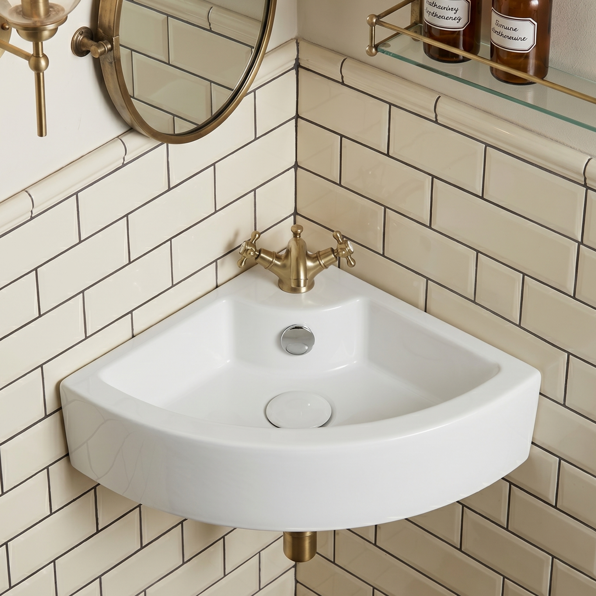 VASQUE LAVE MAIN SUSPENDUE CHERONA BLANC BRILLANT