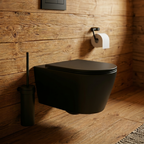 CUVETTE SUSPENDUE DE TOILETTE AMARIS NOIRE MATE