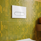 PLAQUE DE DOUBLE CHASSE 3/6 LITRES VELIS BLANC BRILLANT