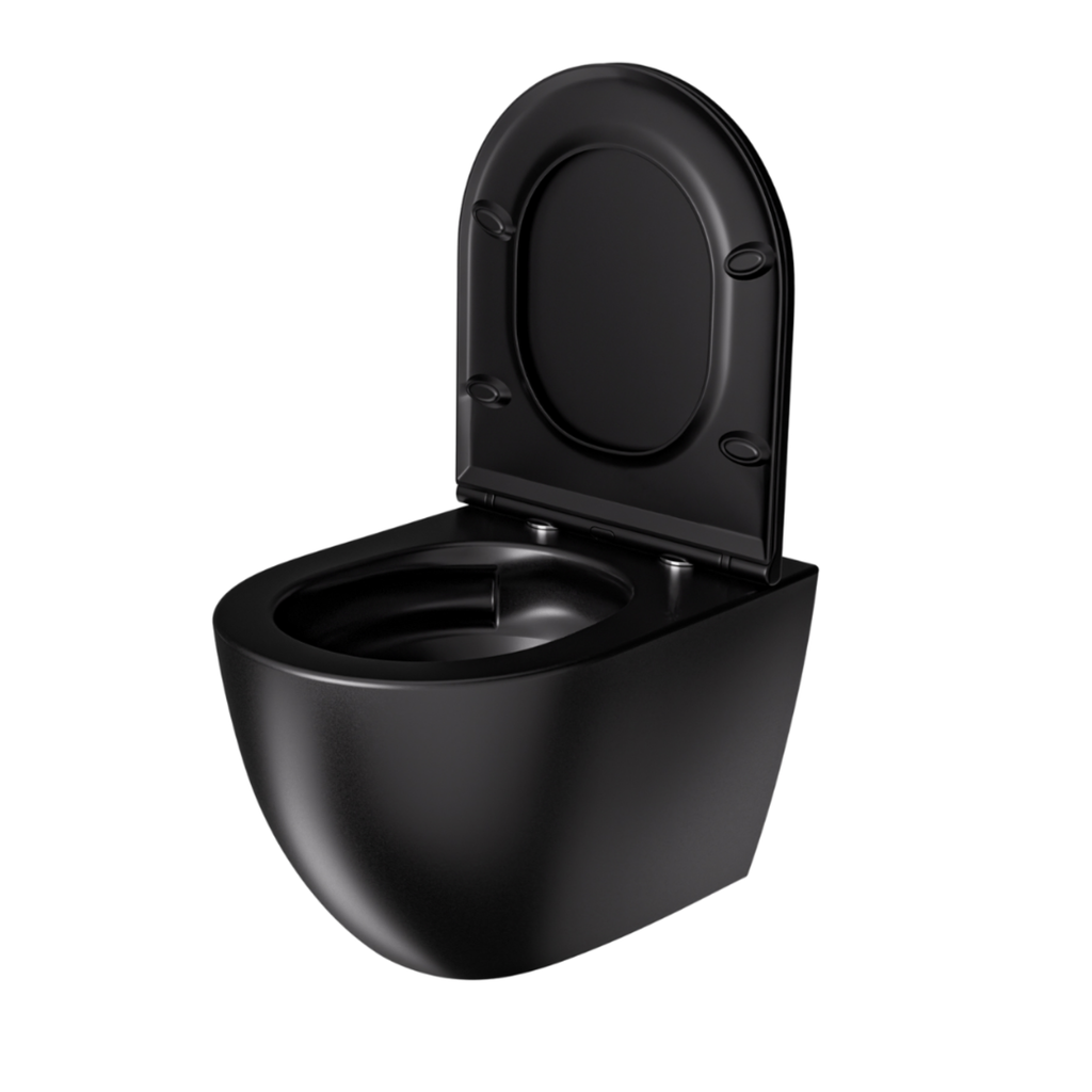 CUVETTE SUSPENDUE DE TOILETTE CANOVA NOIRE MATE
