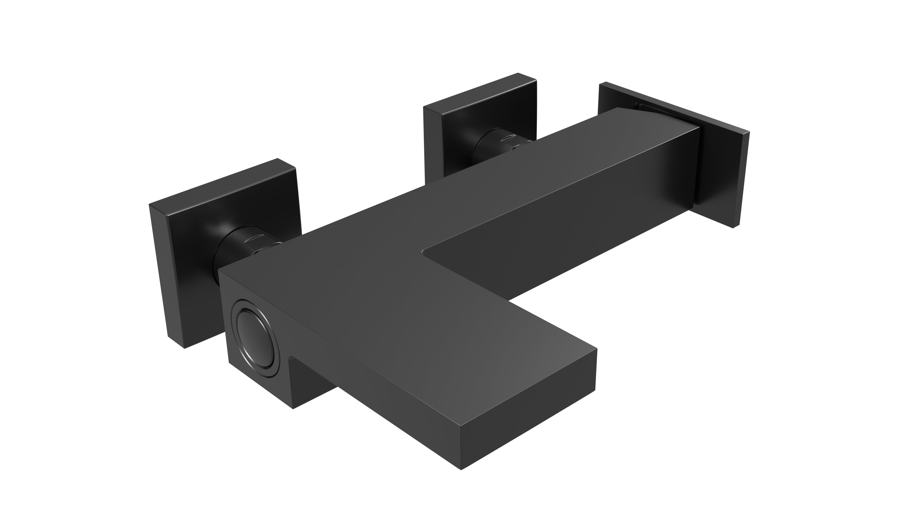 ROBINETTERIES COLLECTION PLANE CHROME NOIR BROSSEE