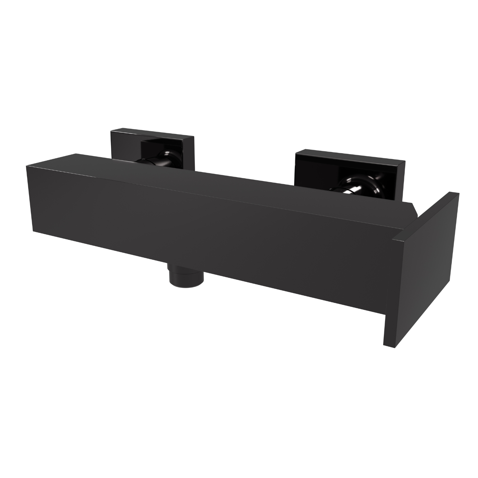 ROBINETTERIES COLLECTION PLANE CHROME NOIR BRILLANT