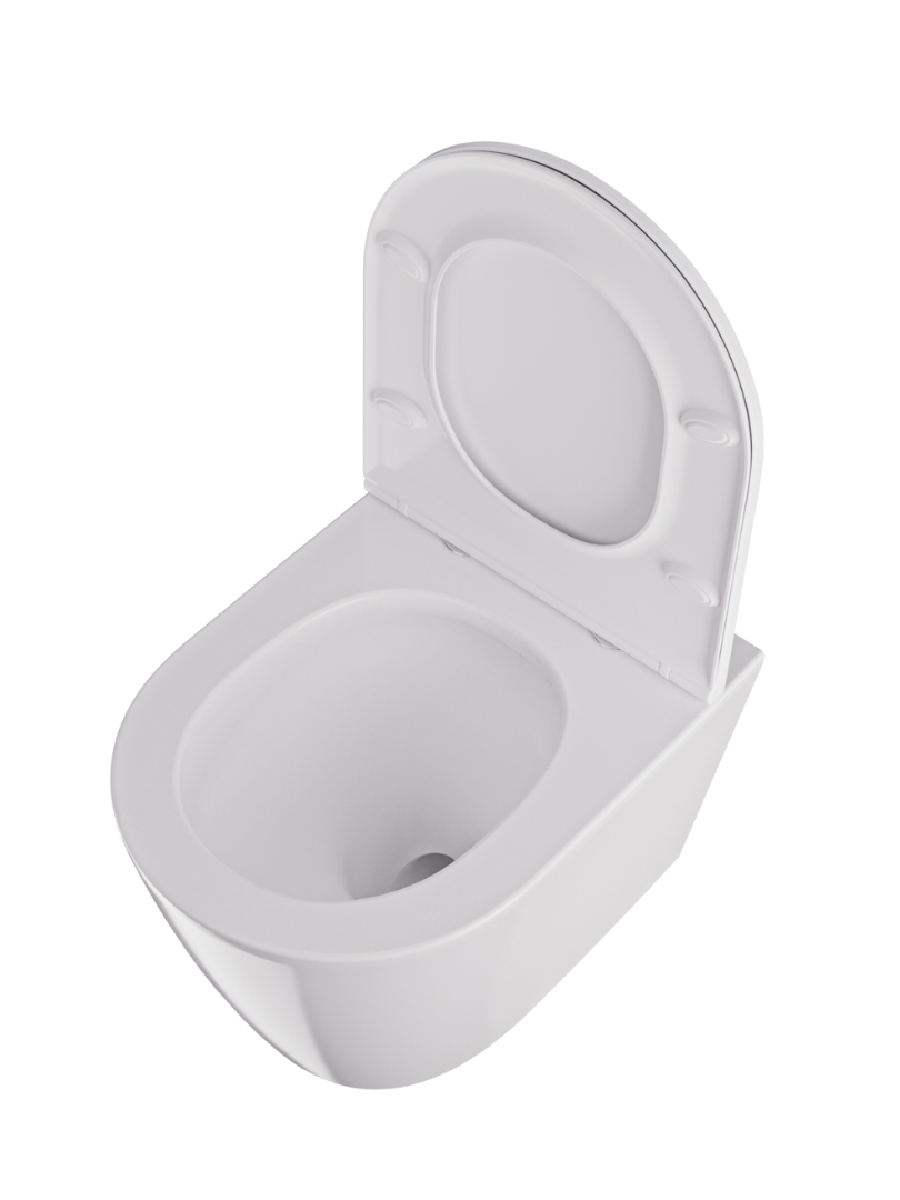 CUVETTE SUSPENDUE DE TOILETTE AMARIS BLANCHE BRILLANTE