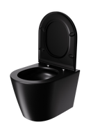 CUVETTE SUSPENDUE DE TOILETTE AMARIS NOIRE MATE