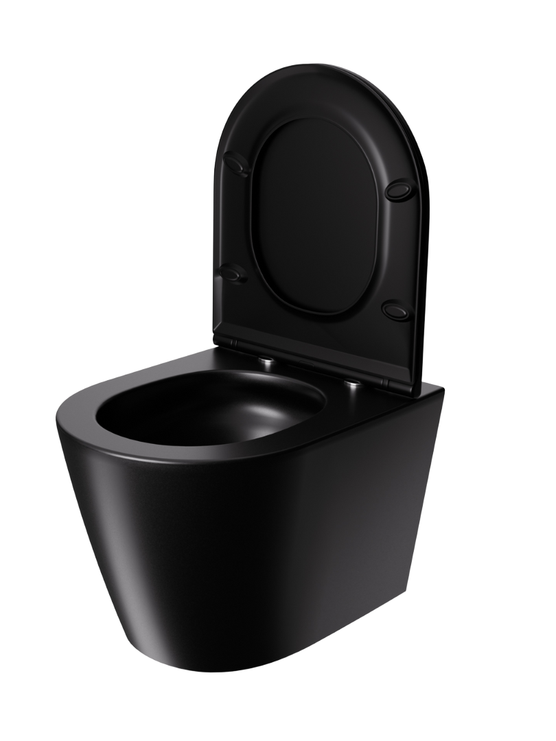 CUVETTE SUSPENDUE DE TOILETTE AMARIS NOIRE MATE