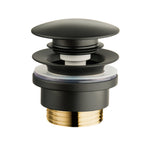 VIDAGE BONDE LAVABO PUSH OPEN LAITON 5-55MM NOIR 