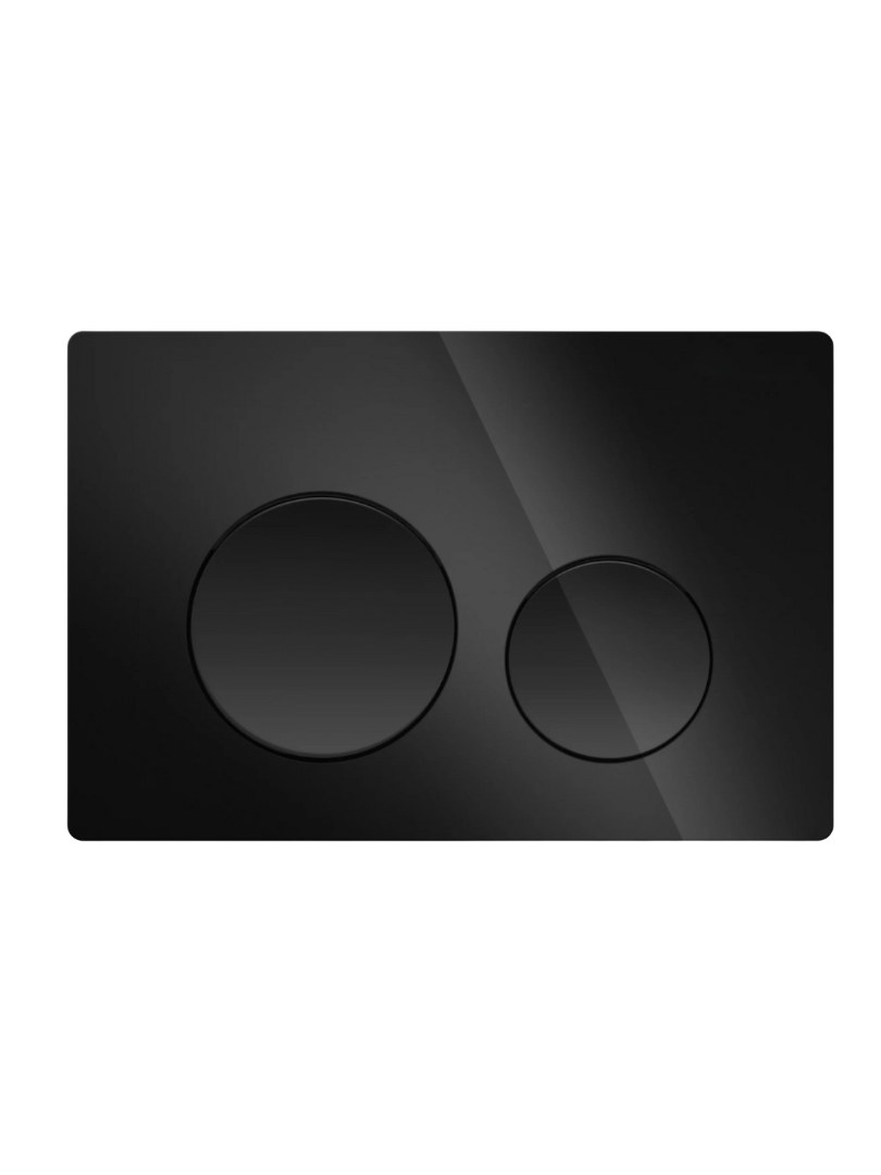 PLAQUE DE DOUBLE CHASSE 3/6 LITRES NEXO NOIR BRILLANT