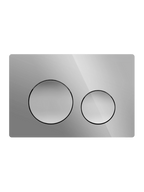 PLAQUE DE DOUBLE CHASSE 3/6 LITRES NEXO CHROME BRILLANT