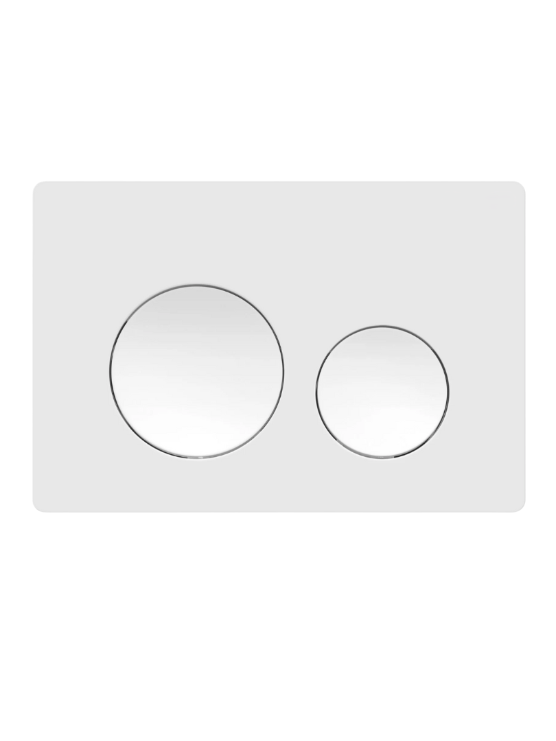 PLAQUE DE DOUBLE CHASSE 3/6 LITRES NEXO BLANC BRILLANT