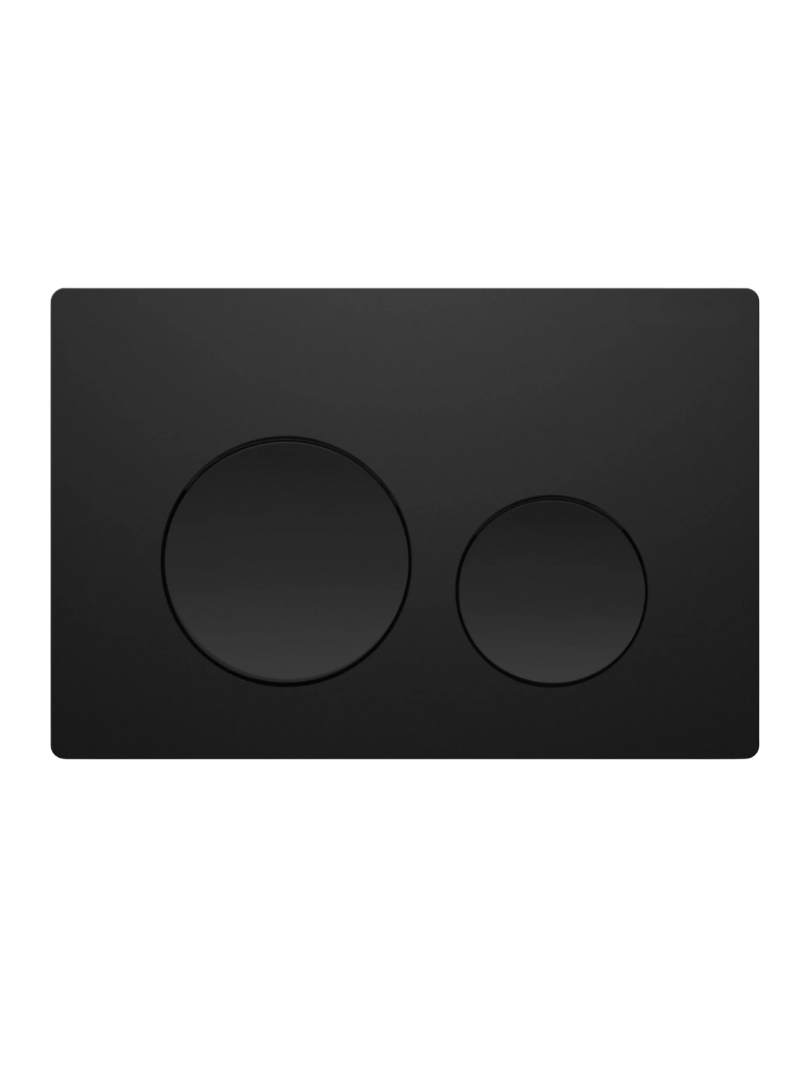 PLAQUE DE DOUBLE CHASSE 3/6 LITRES NEXO NOIR MAT