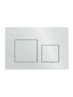 PLAQUE DE DOUBLE CHASSE 3/6 LITRES ORIX BLANC BRILLANT