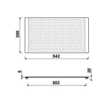 PLANCHE A DECOUPER EN VERRE 300X542