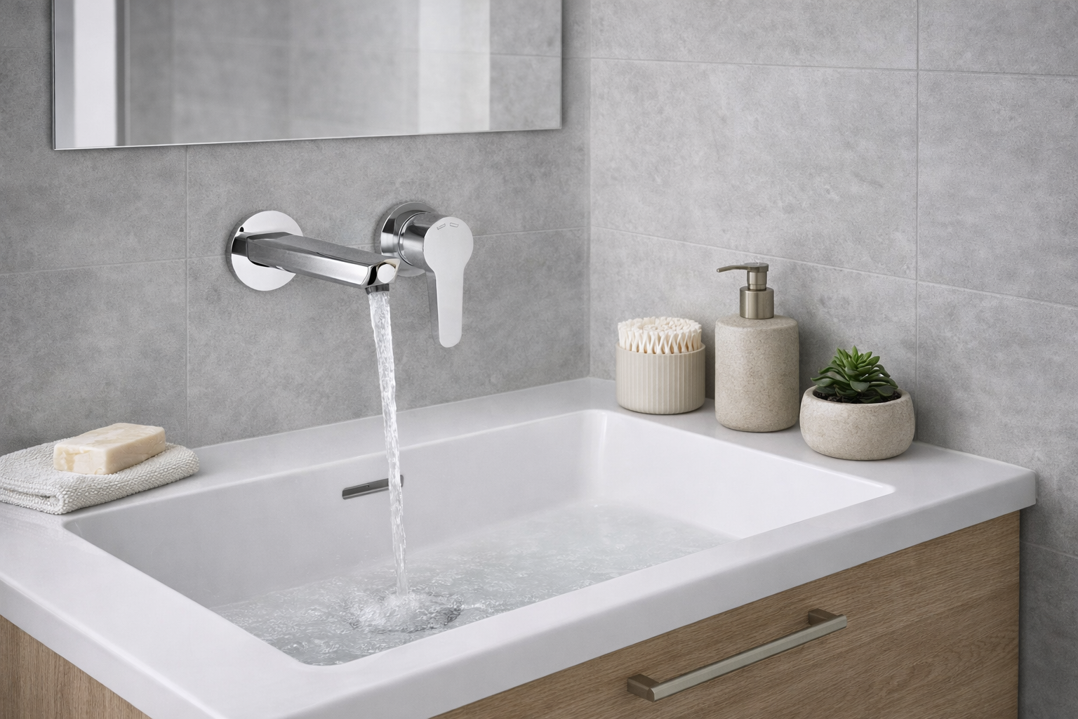 DAYLIGHT MITIGEUR LAVABO NF C 1 CHROME SANS VIDAGE