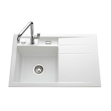 COLLECTION EVIER CERAMIQUE BELORA BLANC