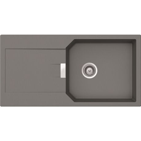 EVIER CRISTALITE URBANA 1000X510 GRIS GRAND BAC