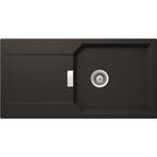 EVIER CRISTALITE URBANA 1000X510 NOIR GRAND BAC