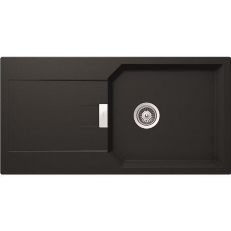 EVIER CRISTALITE URBANA 1000X510 NOIR GRAND BAC