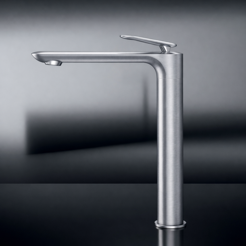 COVER MITIGEUR LAVABO AVEC VIDAGE PUSH OPEN ALU