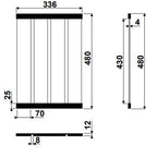 EGOUTTOIR DEPLIANT INOX NOIR BROSSE