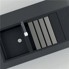 EGOUTTOIR DEPLIANT INOX BROSSE