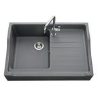 EVIER TIMBRE D'OFFICE SYNTHESE QUARTZ SIROKA 900X610 GRIS