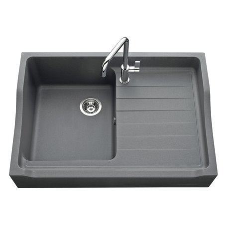 EVIER TIMBRE D'OFFICE SYNTHESE QUARTZ SIROKA 900X610 GRIS