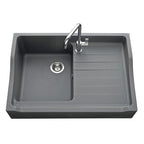 EVIER TIMBRE D'OFFICE SYNTHESE QUARTZ SIROKA 900X610 GRIS