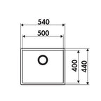 CUVE NATURALITE SENSIA 540X440 BLANC