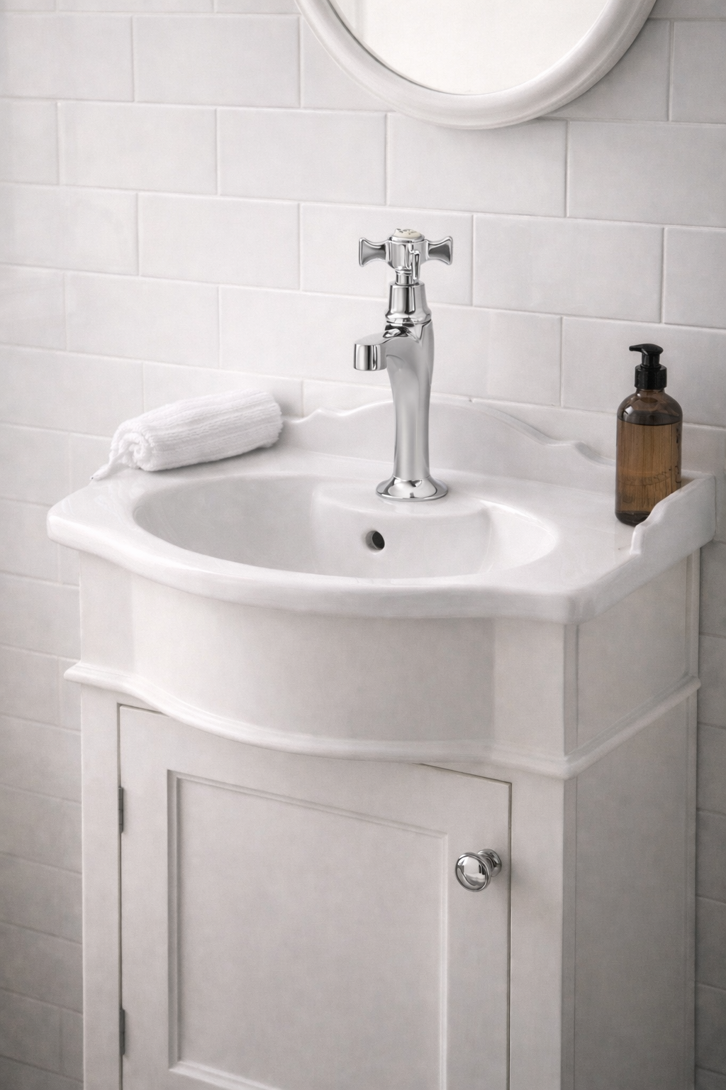 HERITAGE LAVE MAINS EAU FROIDE CHROME