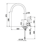 MITIGEUR CUISINE COOK COL DE CYGNE CHROME